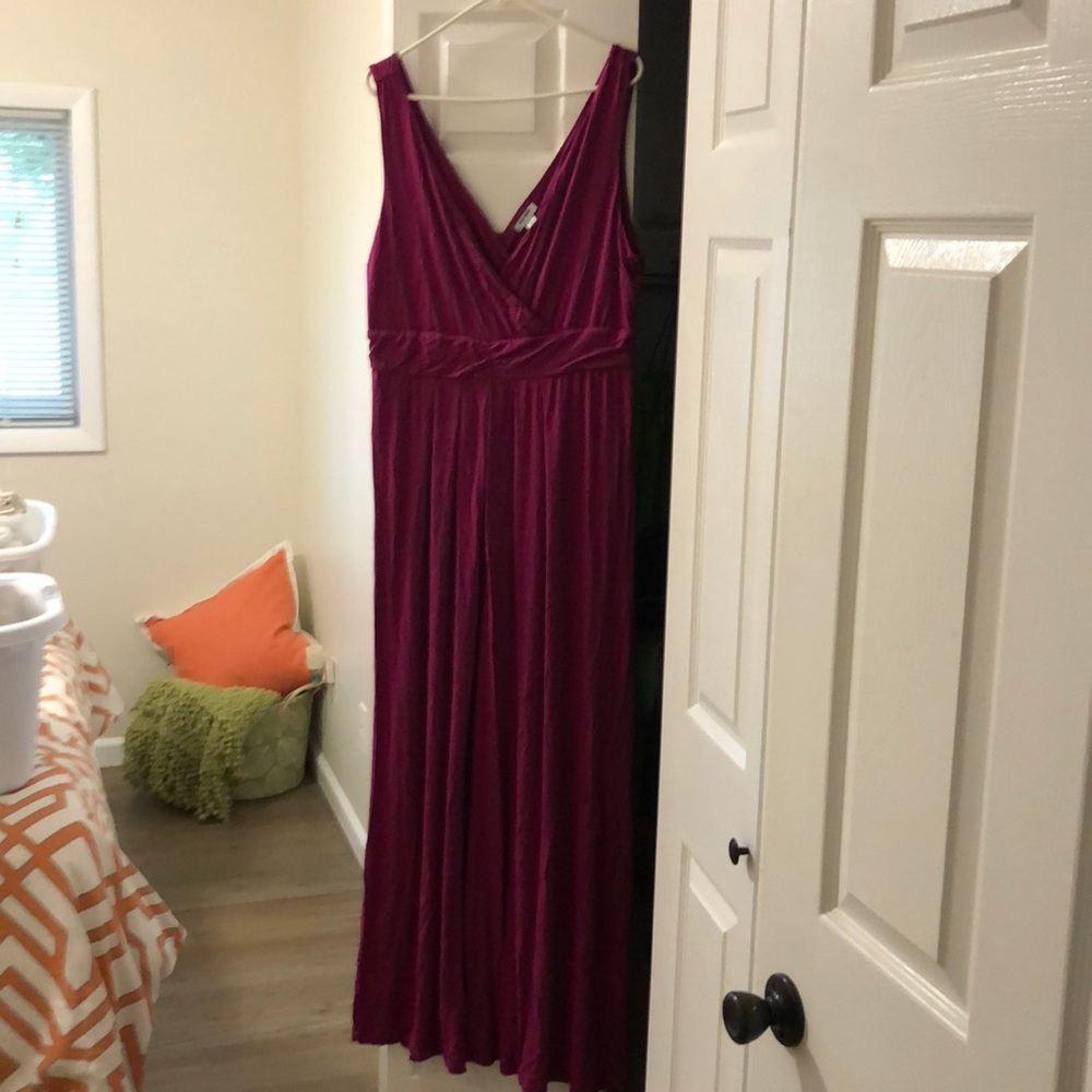 XL purple maxi dress NWOT